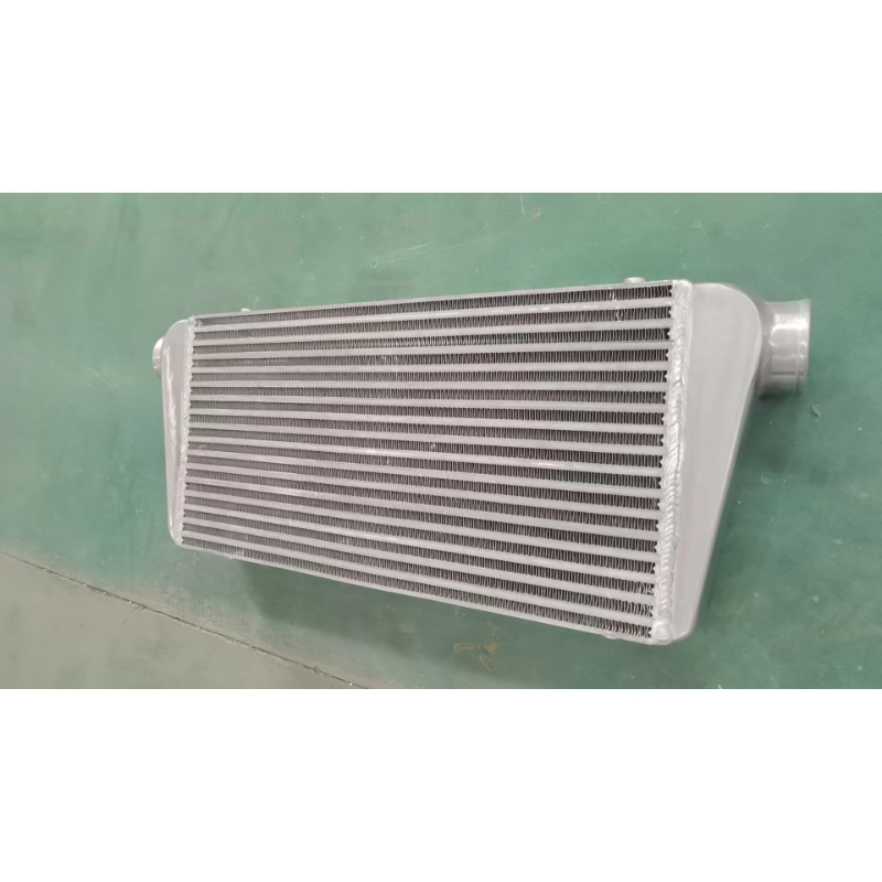 aluminium universal bar and plate intercooler 600x300x100mm 3in. outlets, natural