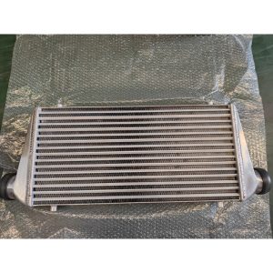 aluminium front mount universal delta fin intercooler 600x290x68mm 75mm inlet outlet
