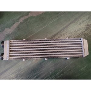 aluminium one sided universal delta fin intercooler 550x140x68mm 50mm inlet outlet