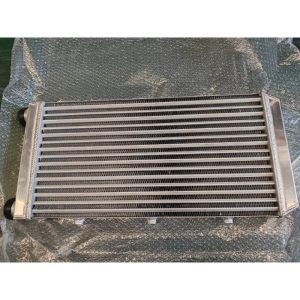 aluminium front mount universal delta fin intercooler 550x290x68.5mm 50mm inlet outlet