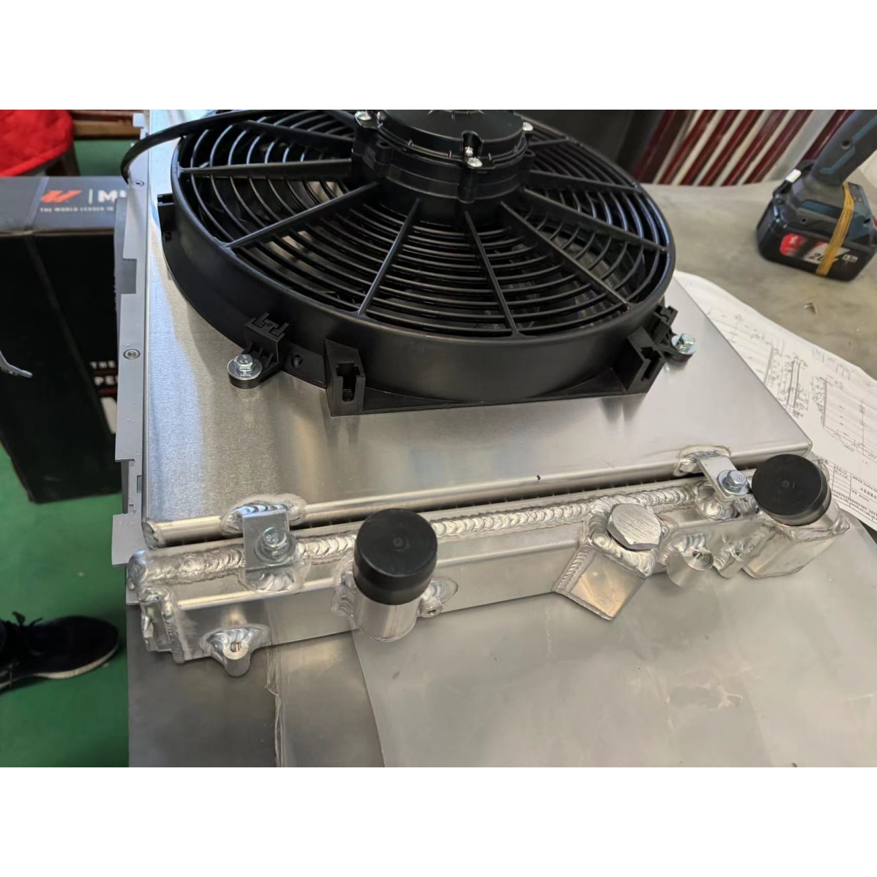 Aluminum radiator RENAULT 5 GT SUPER 5/R5 9/11 GT TURBO AT 1985-1991 - Image 5